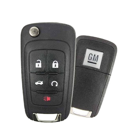 Strattec: 5 Button GM Flip Key PEPS GM Logo, Brand New 315 MHZ